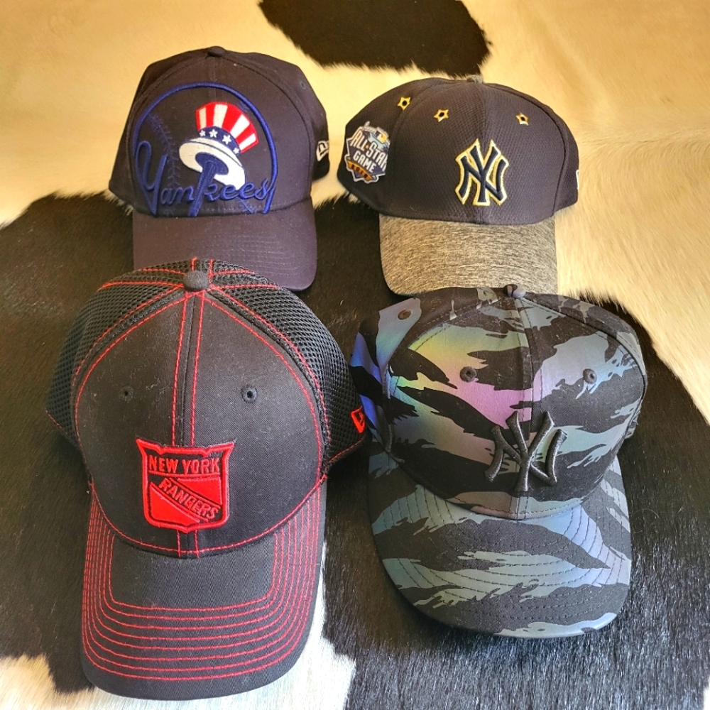 NY Yankees and Rangers Hat Bundle